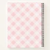 Roze Bloemmenger gepersonaliseerd recept Notitieboek (Achterkant)