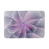  roze bloemmoderne Abstracte fractal kunst Badmat (Voorkant)