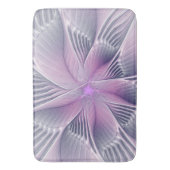  roze bloemmoderne Abstracte fractal kunst Badmat (Voorkant Verticaal)