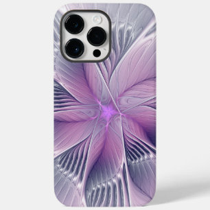 roze bloemmoderne Abstracte fractal kunst Case-Mate iPhone 14 Pro Max Hoesje