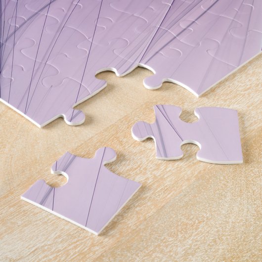  roze bloemmoderne Abstracte fractal kunst Legpuzzel (Zijkant)