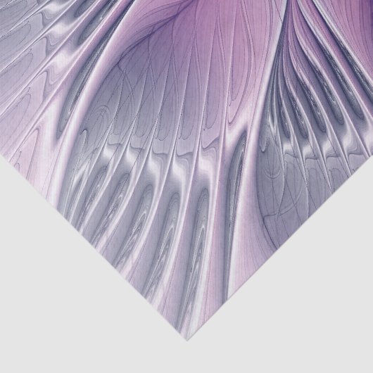 roze bloemmoderne Abstracte fractal kunst Tissuepapier (Detail)