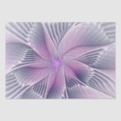 roze bloemmoderne Abstracte fractal kunst Tissuepapier (Voorkant)