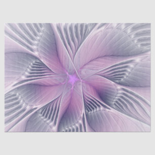  roze bloemmoderne Abstracte fractal kunst Tissuepapier