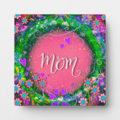  roze bloemmoer inspiratie fotoplaat (Voorkant)