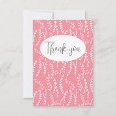  roze bloemmolen flat dank u kaart (Voorkant)