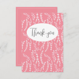  roze bloemmolen flat dank u kaart