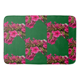 Roze Bloemmotief Badmat