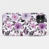 Roze bloemmotief met witte achtergrond Case-Mate iPhone case (Achterkant (horizontaal))