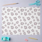 roze bloemmotief tissuepapier (Craft)