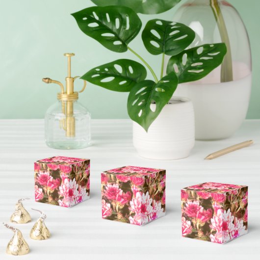 Roze Bloemmotief – Zachte Botanische Ontwerp Bedankdoosjes (Meervoudige)