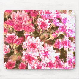 Roze Bloemmotief – Zachte Botanische Ontwerp Muismat