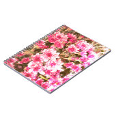 Roze Bloemmotief – Zachte Botanische Ontwerp Notitieboek (Linkerzijde)