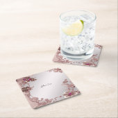 Roze  Bloempapier Onderzetter (Insitu)