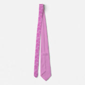 Roze bloempatroon Bruidegom Cadeau Stropdas (Achterkant)