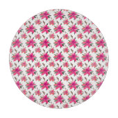 Roze Bloempatroon Design-29500 Snijplank (Voorkant)