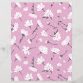 Roze Bloempatroon Design - Elegante Bloemkunst (Achterkant)