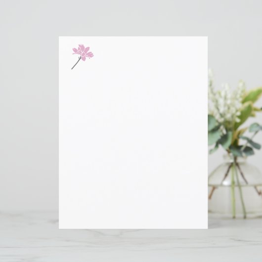 Roze Bloempatroon Design - Elegante Bloemkunst (Staand voorkant)