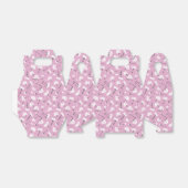 Roze Bloempatroon Design - Elegante Bloemkunst Bedankdoosjes (Uitgevouwen)