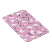 Roze Bloempatroon Design - Elegante Bloemkunst Magneet (Rechterzijde)