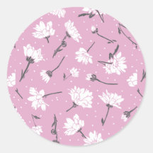 Roze Bloempatroon Design - Elegante Bloemkunst