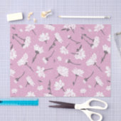 Roze Bloempatroon Design - Elegante Bloemkunst Tissuepapier (Craft)
