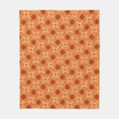 roze bloempatroon fleece deken (Voorkant)