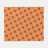 roze bloempatroon fleece deken (Voorkant (Horizontaal))