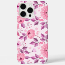 Roze bloempatroon met elegante bloesems