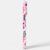 Roze bloempatroon met elegante bloesems Case-Mate iPhone case (Achterkant / Rechts)