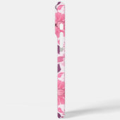 Roze bloempatroon met elegante bloesems Case-Mate iPhone case (Achterkant / Links)
