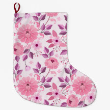 Roze bloempatroon met elegante bloesems