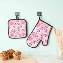 Roze bloempatroon met elegante bloesems