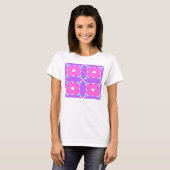 roze bloempatroon t-shirt (Voorkant volledig)