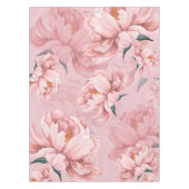 Roze bloempatroon tafelkleed (Voorkant)