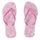 roze bloempatroon teenslippers (Voetbed)