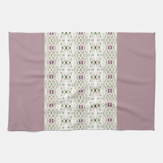 Roze bloempatroon theedoek (Horizontaal)