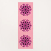 Roze bloempatroon yogamat (Voorkant)
