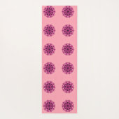 Roze bloempatroon yogamat (Achterkant)