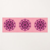 Roze bloempatroon yogamat (Voorkant (horizontaal))