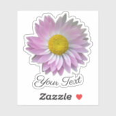 Roze bloempitten met gele stempels in de lente st sticker (Vel)