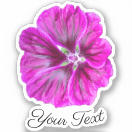 Roze bloempitten met gele stempels in de lente sticker