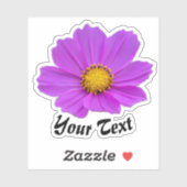 Roze bloempitten met gele stempels in de lente sticker (Vel)