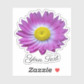 Roze bloempitten met gele stempels in de lente sticker (Vel)