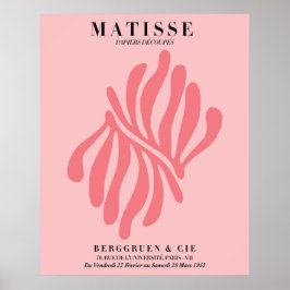 Roze bloemposter in blos | Muurkunst in Matisse-st Poster