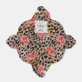 Roze bloemprint luipaardprint bedankdoosjes (Uitgevouwen)