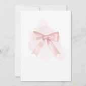 Roze Bloemrijke Hoogland Koe Baby Shower Kaart (Achterkant)