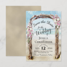 Roze bloemrijke rustieke drijfhout strandprieel br