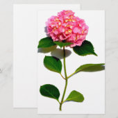 Roze bloemroze bloemroze floraal briefpapier (Voorkant / Achterkant)