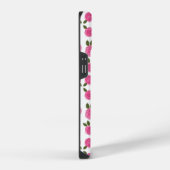 Roze bloemrozen iPhone hoesje (Rechterkant)